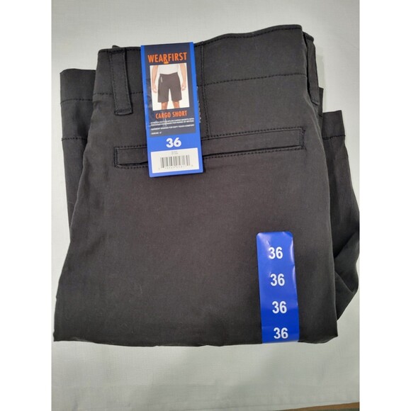 Wearfirts Other - Wearfirst Cargo Shorts Mens 36 Black Stretch Cotton Nylon Summer Outdoor Pockets